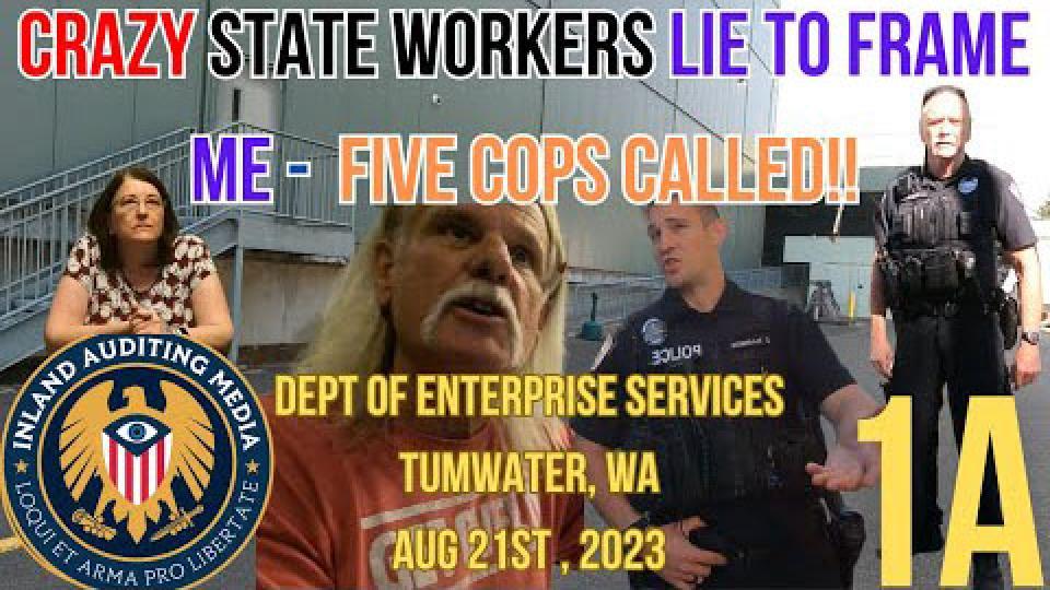 Crazy State Workers Lie To Frame Me - Huge Police Response!!!